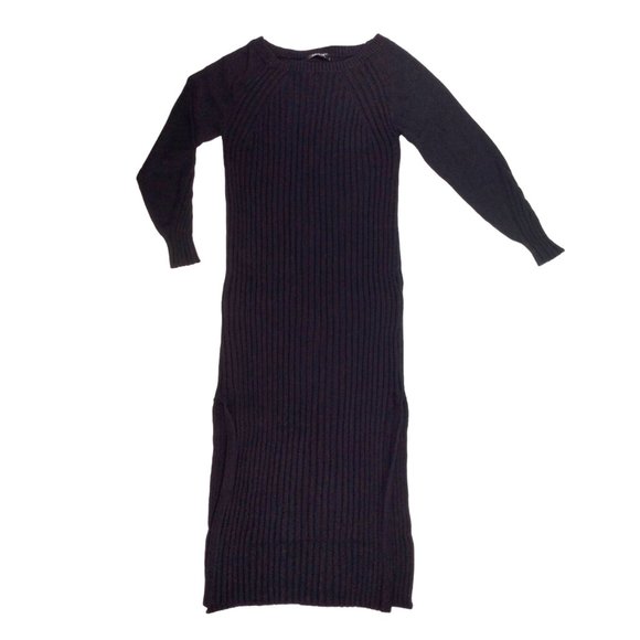 Long Sleeve Knit Bodycon Sweater Dress L *NWT* - Picture 1 of 9